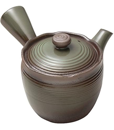 Amazon.co.jp: 萬古焼 萬古急須 急須 1.5号 線帯吹き 0977-1590 : Home